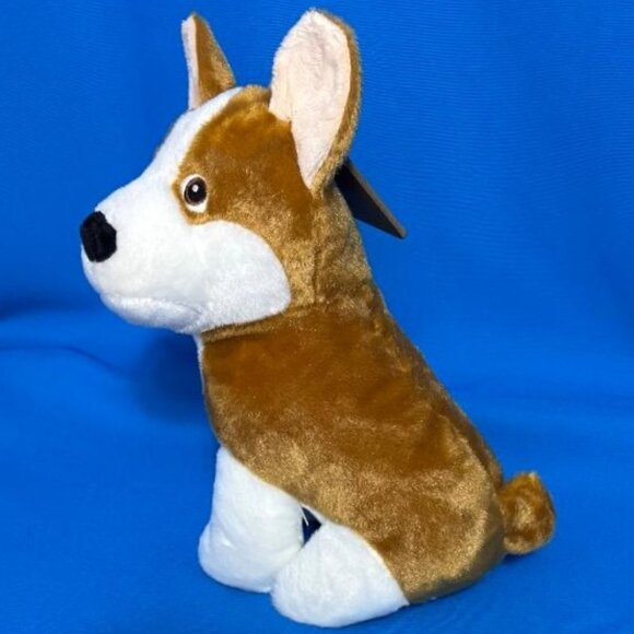BRAND NEW ~ NWT  CORGI TYPE / HUSKY TYPE DOG PLUSH CHEW / PLAY TOY WITH SQUEAKER - Picture 6 of 16